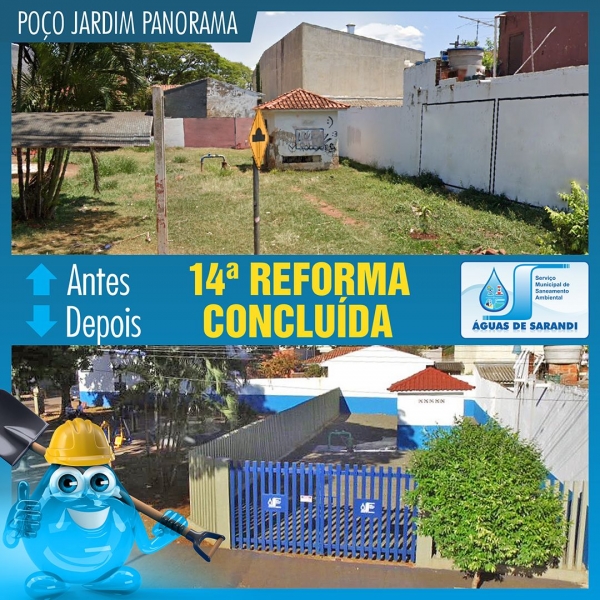 14ª Reforma Concluída: Poço Jardim Panorama